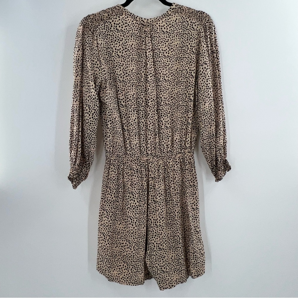 Anthropoplogie Beachgold Chelsea Romper Long Sleeve Animal Print size XS - Picture 4 of 10